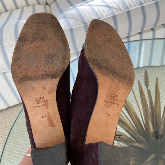 Joan David Shoes size 8.5 Brown Croc & Suede - Picture 8 of 10